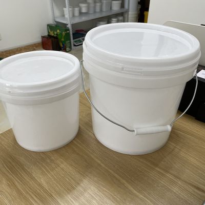 1L plastic emmer met deksel HDPE pindakaas voedselcontainer