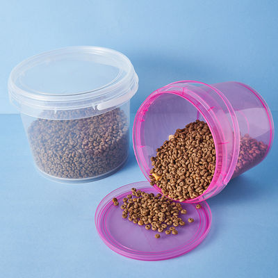 500 ml 750 ml 1L luchtdichte plastic emmer voor huisdiervoeding Container Dikte 1,0 tot 2,5 mm