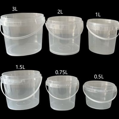 1L heldere plastic container met luchtdicht deksel voor persoonlijke opslag en organisatie