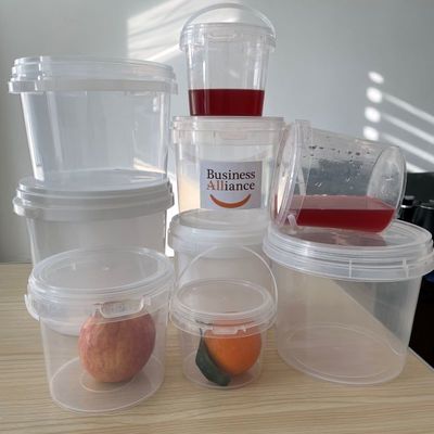1L heldere plastic container met luchtdicht deksel voor persoonlijke opslag en organisatie