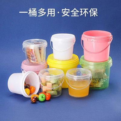 Voorziening 300 ml 5L Plastic Container Bucket met Printing Silk scream/Heat transfer/IML