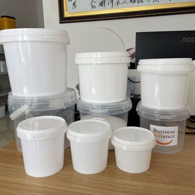 Ronde vierkante emmer met afgedrukt deksel dikte 1,0 tot 2,5 mm polypropyleen plastic emmer