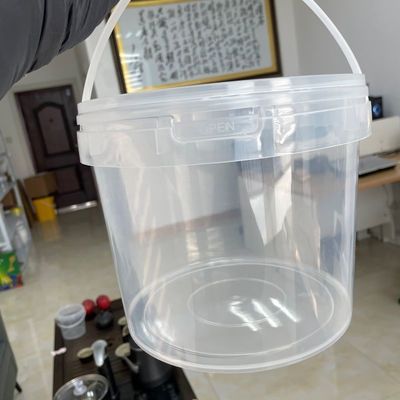 300 ml 5L Plastic Bucket Black Bucket 2 liter Plastic Bucket met deksel voor voedselverpakking