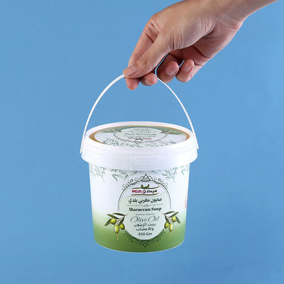 1l 2l 3l 4l 5l Jam ijs yoghurt Plastic emmer met handvat en deksel voor de levering