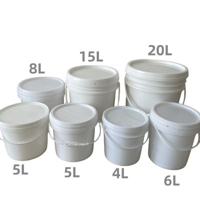Goedkope 10L 15L 16L 18L 20L 25L plastic emmer met deksel en handvat