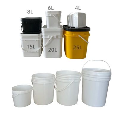 5L voedselkwaliteit plastic emmer met lekkagebestendige deksel en ronde vorm rechtstreeks van Industrial