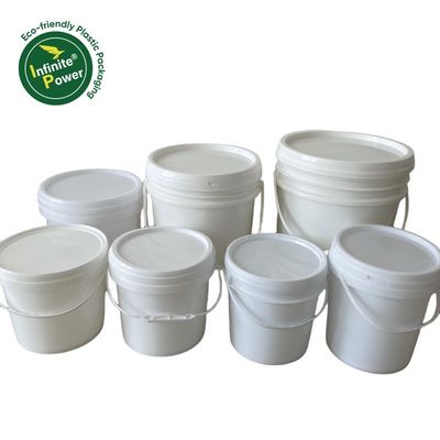 Infinite Power Plastic Bucket met metalen handvat 5L 8L 10L Gecertificeerd door GAP/ISO/FDA