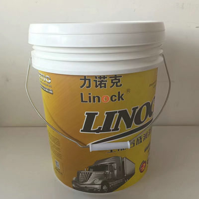 Recyclen Aanpassen 15L Plastic Bucket met deksel en sterke emmer met metalen handvat