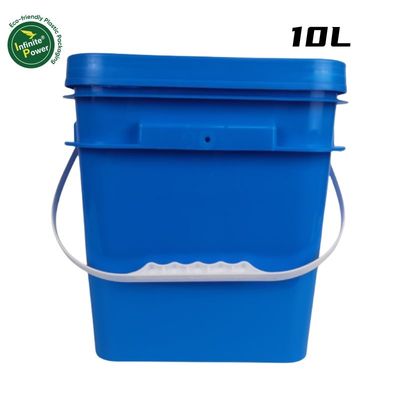 Industrieel vierkant doorzichtige of witte IML-geprinte plastic emmer voor diervoedercontainer