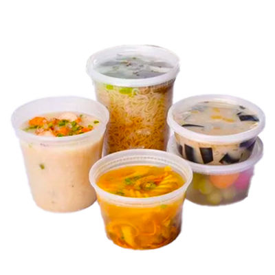 200 ml 350 ml 500 ml 750 ml ronde plastic emmers van 1 liter met deksel voor knoflook gepaste en saus