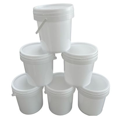 Chemische 1.5L/2L/3L/5L/10L/20L/25L/40L Plastic rechthoekige emmer met deksel en handvat