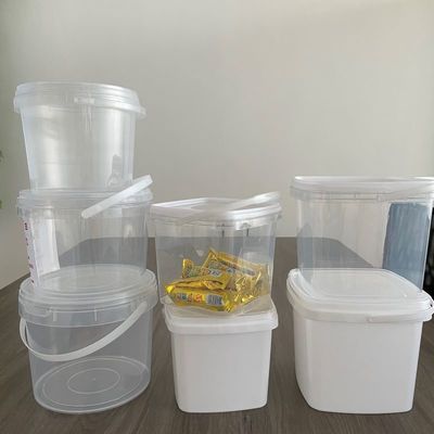 GAP/ISO/FDA gecertificeerde 0,5L 1L heldere plastic emmer voor snoep in polypropyleen materiaal