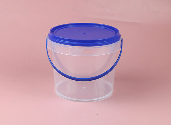 Verpakking voor voedingsmiddelen en dranken Ronde plastic emmer met deksel 1L 2L 3L 4L 5L