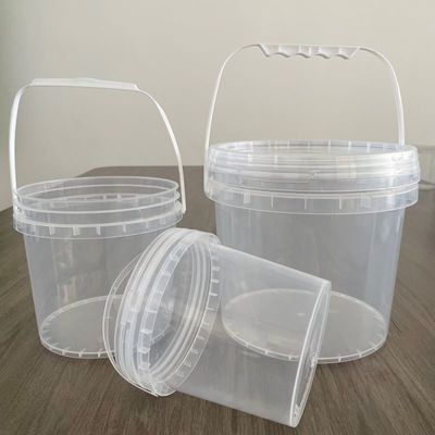 Aanpassen YES 2L 3L 4L 5L Plastic Bucket met deksel Zwart en Duurzaam