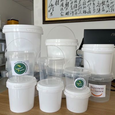 Op maat gemaakte ronde plastic emmer met deksel voor de verpakking van de popcorncontainer