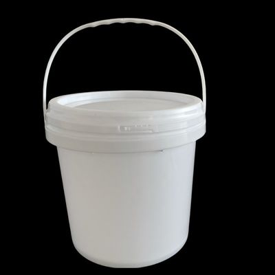 Silk Screen/Heat Transfer/IML Printing Custom White Plastic Buckets voor huisdiervoeding