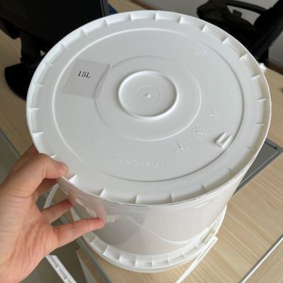 15L Plastic Bucket Round White Bucket Snack Performance met GAP/ISO/FDA certificaat