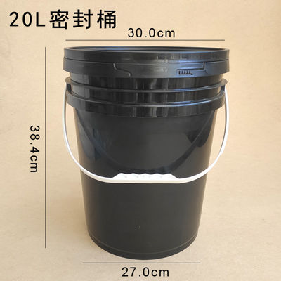 5L 10L 20L plastic emmer met monddoos deksel HDPE materiaal aanpassen