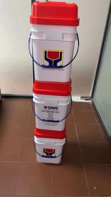 20L 25L Ground Duurzaam Zwart HDPE Plastic Bucket voor de bouw Epoxy High Capacity