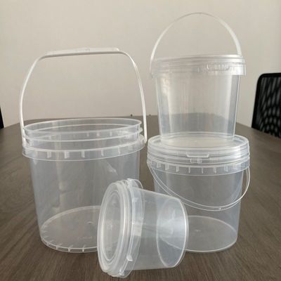 Silk Screen/Heat Transfer/IML Printing PP Container Plastic Round Bucket voor aanpassing