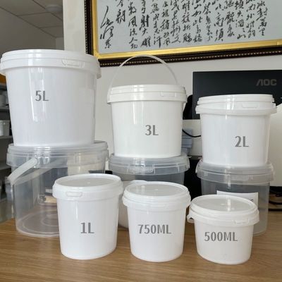 Silk Screen Printing Ronde Plastic Bucket met Metal Handle Bucket 3L 4L 5L 8L 10L 5 Gallon