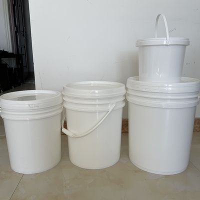 Silk Screen Printing Ronde Plastic Bucket met Metal Handle Bucket 3L 4L 5L 8L 10L 5 Gallon