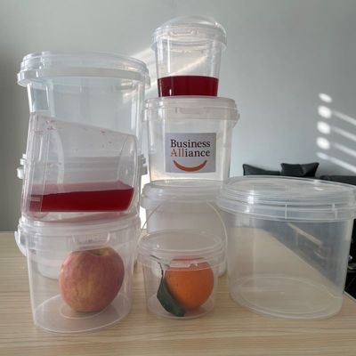 1L 2L 3L 4L 5L voedselklasse emmers met deksels PP materiaal manipulatiebestendige plastic containers