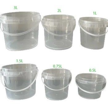 1L 2L 3L 4L 5L voedselklasse emmers met deksels PP materiaal manipulatiebestendige plastic containers