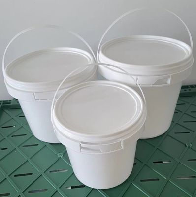2 liter vierkante plastic emmer in gele kleur voor voedsel- en industriële toepassingen