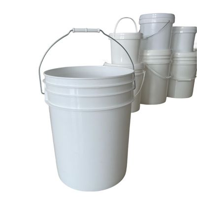 Op maat gemaakte 5 gallon vet plastic emmer met deksel handvat en warmte-overdracht printen