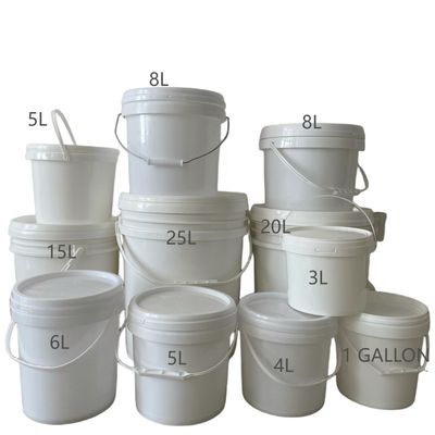 Makkelijk open en dicht deksel plastic emmer in 3L-25L maten voor aangepaste toepassingen