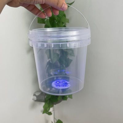 Aanpassen 32 oz Candy Container 1L Clear Bucket met Led licht Popcorn Plastic Bucket