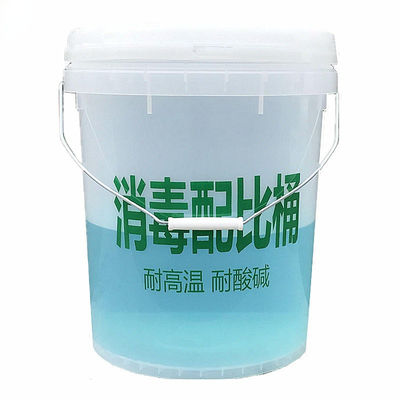 Aanpassen 10L heldere plastic emmer 2,5 liter augurken saus zuivelopslag Container