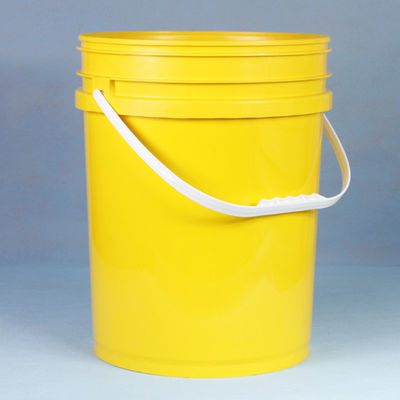 Transparante 5 gallon emmer voor verf inclusief accessoires deksel en handvat inclusief