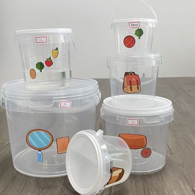 1 liter emmer plastic emmer met deksel