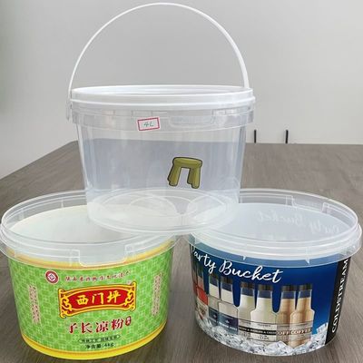 Fabrieksprijzen Plastic Bucket 1L 2L 3L 4L 5L Food Container